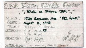 DJ Kool Herc's official flyer